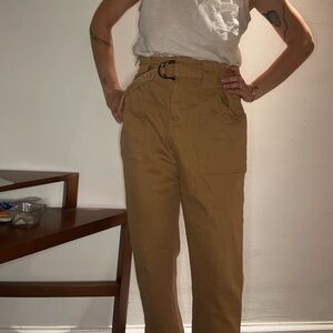 anthropologie paper bag pants